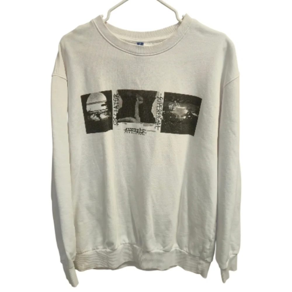 White Graphic Sweatshirt - Picture 1 of 1